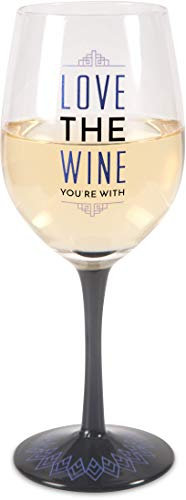 Pavilion Gift Company 68530 Pretty Inappropriate-Love Wine Glass Candle Holder, Purple