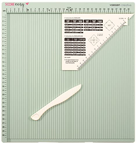 Vaessen Creative Score Easy Großes Mehrzweck Falzbrett Cm Minze, Mintgrün, 30,5 x 30,5 cm