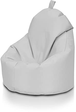 Ecopuf Yoko | Sitzsack mit hohem Sitzsack | Sitzsack mit Griff | Sitzsack aus wasserdichtem Polyester für den Außenbereich | Sessel Relax Größe 70 x 75 cm