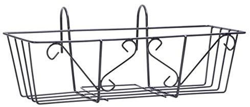 Happyyami 1stück Eisen Pflanzenständer Wandhalterung Für Blumentöpfe Quadratisches Blumenregal Für Balkon Küche Fensterbank Modernes Design Schwarz Robust Und Dekorativ