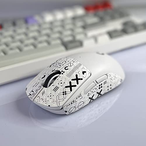 2Duck Ruban Adhésif Antidérapant pour Souris, Autocollant De Skins De Lézard Résistant À La Sueur for Logitech G Pro Wireless/G Pro X Superlight Gaming Mouse, Joueur Professionnel DIY Trousse