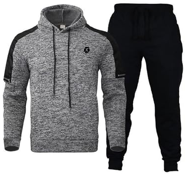 Duohropke Jogginganzug Herren Trainingsanzug Sportanzug Männer Tracksuit Hoodie Jogginghose Set 2-teilig Freizeitanzug Sportkleidung Laufanzug Jogger Fitness Gym