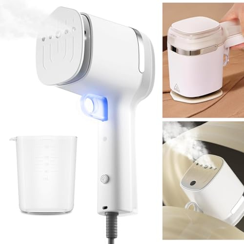 Horett Vaporizador de ropa de mano 10S de calentamiento rápido | Vaporizador de ropa de viaje para ropa horizontal y vertical - Plancha de vapor de mano portátil 3 en 1
