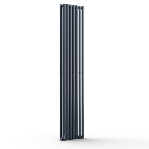 Blumfeldt Radiateur Eau Chaude Design, Radiateur Vertical Eau Chaude pour Chauffage Maison, Chauffage Mural 1435W pour Salle de Bains, Seche Serviette Mural