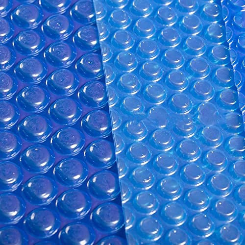Solarabdeckplane Schwimmbadabdeckung Solar-Poolabdeckung For Rechteckige Aufstellpools, Aufblasbare Pools, Schwimmende Wärmedecke Mit UV-Schutz Und Blasen, Faltbare Plane, Staubdichte Abdeckung(2m x 5