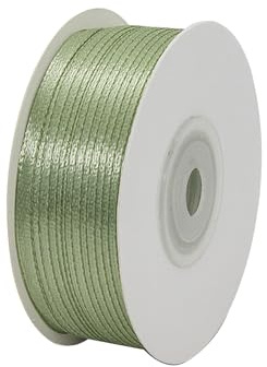 POPOYU Satinband 3mm Salbeigrün,Salbeigrün Band 3mm Natur,91m Dünn Geschenkband,Geschenkband und Schleifen für Geschenkverpackungen,Bastelarbeiten,Haare,Ostern,Weihnachten,Hochzeit,Luftballons