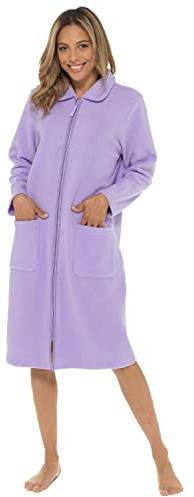 Undercover Ladies Zip Fleece Gown LN730UC Lilac 26-28