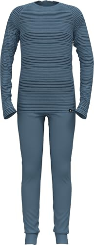 Odlo Thermounterwäsche Kinder Active Warm I Winterleggings und langarm Thermoshirt Mädchen Jungen I Warmes Skiunterwäsche Set