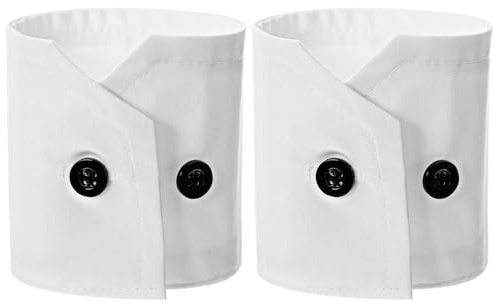AOKWAWALIY Puños Con Mangas Falsas Cuello Desmontable Y Puños De Muñeca Accesorios De Disfraz Decorativos Sencillos De Muñeca Para Mujer Hombre