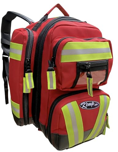 Kemp USA EMS Mini Rucksack - EMT Bag | Notfalltasche für enge Räume, Suche und Rettung | Für Hubschrauber Flugzeuge EMS | Rettungsschwimmer Rettungs-Tagesrucksack und Erste-Hilfe-Zubehör