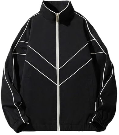 Giubbotti Primaverili Uomo, Bomber Uomo Cotone, Casual Antivento Bomber Giubbino Classica Primavera Estate Giacchetto Jacket Sportiva con Collo da Baseball Giacca Estiva Cappotto Sottile Sportiva