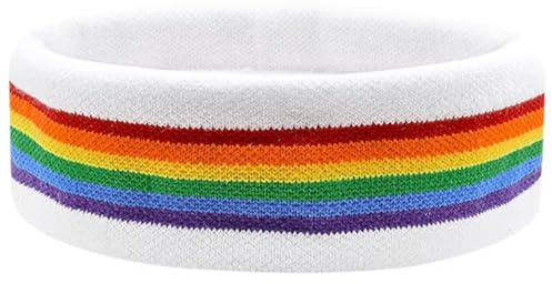 Fopytu Sport-Stirnband Für Männer Und Frauen, Elastisches, Feuchtigkeitsableitendes Schweißband Aus Sportlicher Baumwolle Für Tennis, Basketball, Laufen, Fitnessstudio, Training