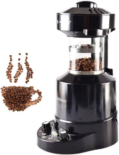 Electric Coffee Bean Roaster Machine - Automatic Air Roasting with Adjustable Timer, Temperature & Wind Speed - Smokeless for Home & Cafe Use