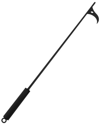 Cabilock Tisonnier Acier pour Cheminée et Barbecue Outil Pratique pour Intérieur et Extérieur Design Ergonomique avec Poignée Antidérapante Accessoire Indispensable pour Poêle à Feu et