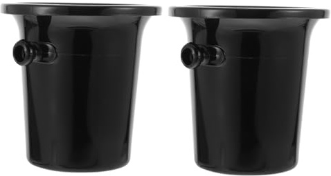 EXHUMKY 2piezas Cubos para Cata De Vinos Escupideras De Color Negro para Whisky Cócteles y Eventos Tapa