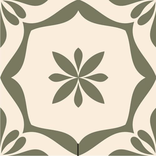 Neukids 50 calcomanías de azulejos verde oliva, autoadhesivas, color verde oliva, calcomanías abstractas para despegar y pegar, cocina, baño, lavandería, caravana, chimenea y cocina