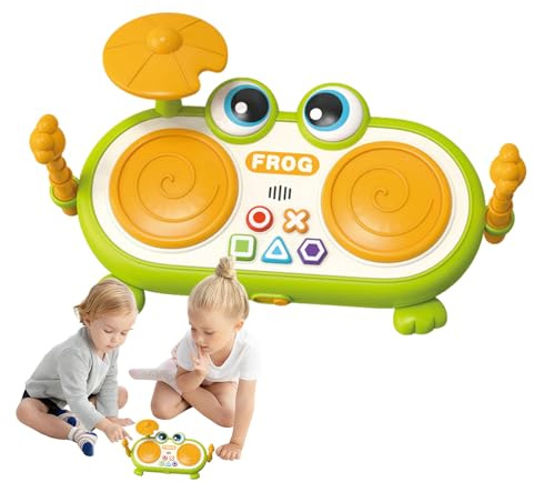 Musikspielzeug Für Kleinkinder – Schlagzeug Für Kleinkinder | Perkussionsspielzeug Mit Licht | Musikspielzeug Im -Design | Für , Kinder, Mädchen, Heimspiele, Lustige Aktivitäten Und Vieles