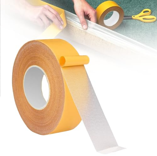 OXDASW Gardinen Kürzen Ohne Nähen 2,5 cm x 10 m,Doppelseitiges Stoffband
