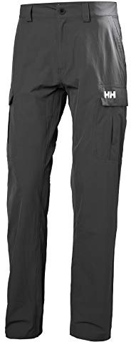 Helly Hansen Hombres Pantalones cargo HH QD, Ébano, 32