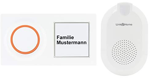 REV 0088277012 Link2Home, WLAN Funk-Gong Mit Taster,App Steuerg. 6 Klänge, Weiss