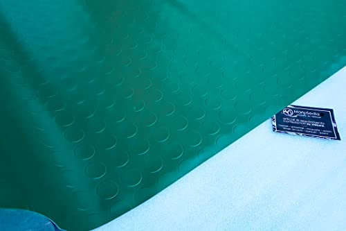 Lamina multiuso in PVC bullonato, utile per rivestimenti - Larghezza 200cm - Lunghezza al metro - Spessore: 1,10mm - Verde 10