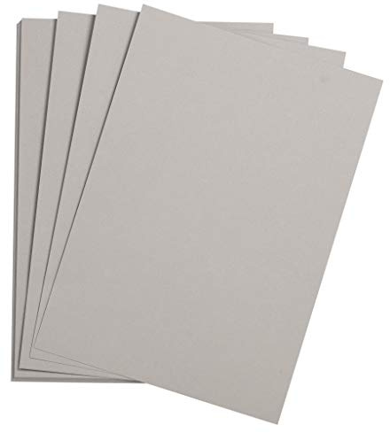 Clairefontaine 90767C - Packung mit 25 Bogen Zeichenpapier Etival Color, DIN A3, 29,7 x 42cm, 160g, 1 Pack Grau