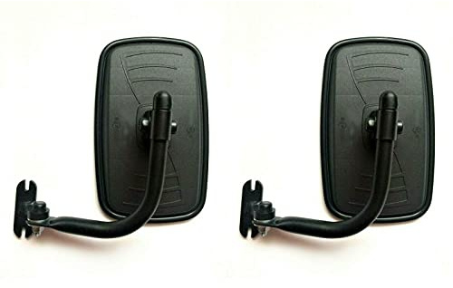 MelTruck 2x Außenspiegel Rückspiegel 233x145mm ø18 flach UNIVERSAL Traktor LKW mit Spiegelhalter