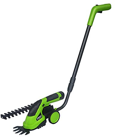 QIULAO 2-in-1 Cordless Hedge Trimmer Grass Shear, 7.2V Handheld Strimmer, 1500mAh*1/*2 Rechargeable Lithium Ion Battery-telescopic Pole, Very Suitable For Shrubs, Gardens, Grass
