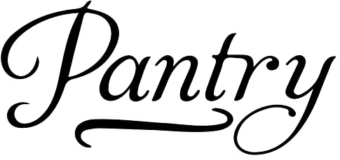 SUPERDANT Pantry Door Sign Sticker Pantry Room Wall Decals Kitchen Vinyl Glass & Door Wall DIY Art Quote Decor for Home Kitchen Restaurant Coffee Shop Store 14.1x6.9in