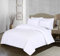 100% Egyptian Cotton Duvet Cover Set |200 Thread Count Plain Dyed Duvet Quilt Cover Set With Free Pillowcases| Non-Iron Easycare Bedding Set - Single Double King Super King Sizes (White, King)