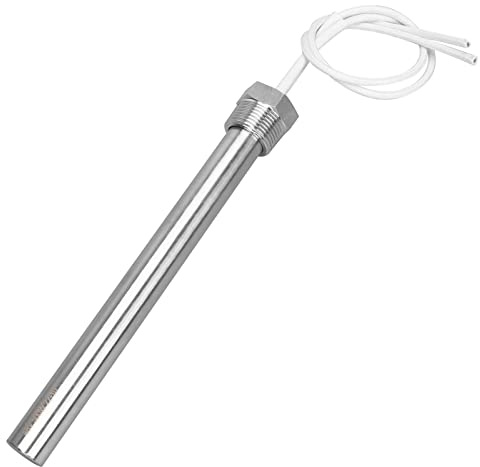 AIICIOO Patronen-Wasserheizer DC 48V 500W Eintauchheizkörper 3/4 Zoll DN20 26mm Flansch Edelstahl widerstandsfähiges Heizelement