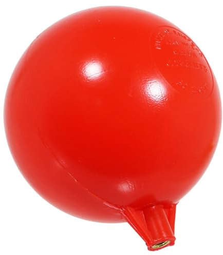 SPARES2GO 6 Ball Float for Toilet Cistern Ballcock Flush Valve BS 2456 (Plastic with 5/16 Brass Thread Fitting)