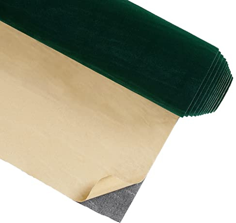 CRE8TIVE Papier Peint Intissé Vert 30cm x 900cm Papier Peint Adhesif Velours Feutrine Autocollante Papier Adhésif Décoratif DIY Comptoir Armoire Papier Peint Enfant Chambre Papier Adhesif pour Meuble