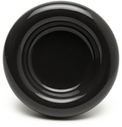 LucyBalu® Drop Katzennapf Porzellan erhöht – Schwarz-Hochglanz | Organisch geformter Futter- oder Wassernapf, ergonomisch, kippsicher, schnurrhaarfreundlich, spülbar