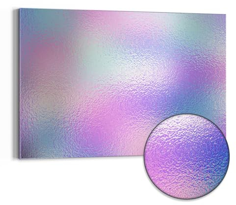 DEQORI Metall Magnettafel | 90x60 cm cm groß | Motiv Milchglas vor Pastell | Whiteboard für alle Magnete | Magnetboard Wand-Tafel für Küche & Büro | Design Magnetwand Pinnwand magnetisch