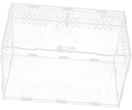 Happyyami Transparentes Reptilien-haltungsbox Geeignet Für Schlangen Geckos Und Schnecken Tragbare Zuchtbox Mit Atmungsaktiven Löchern