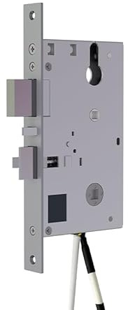 Einsteckschloss Kleineres elektronisches stummes Türschloss-Einsteckschloss for dünne Holztüren ZimmertüRschloss(4 short Inverted)
