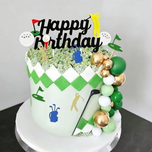 Golf Cake Decoration Heading for the Green Cake Topper | Golf Themed Cake Decorations Golf Party Supplies Golf Party Favors Golf Birthday Decoration