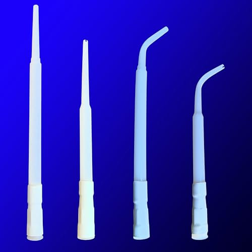 HAMUULL caulking extension nozzle Caulking Nozzle for Caulking Gun Long Sausage Nozzle Reusable Caulk Nozzle Applicator (2 Straight +2 Curved)