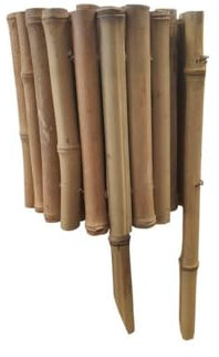 Linxor - Bordure à Planter, clôture de Jardin Flexible en Bambou - 100 x 20 cm - Bois Clair