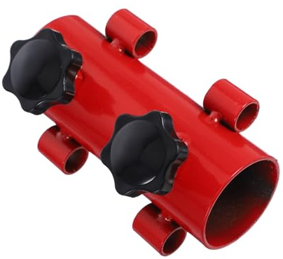 POPETPOP 2 Piezas Tent Sky Stand Fixer Postes De Vela De Sombra Titular De La Tienda Lona para Cubrir Apoyo Soporte De La Barra De La Tienda Exterior Vara Polos De Tienda Toldo Acero Rojo