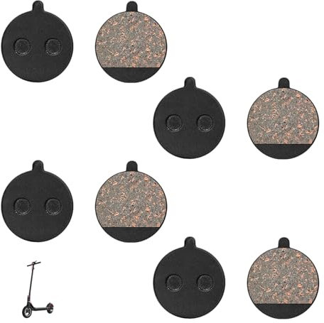 4Paar Bremsbeläge E Scooter,E Scooter Ersatzteile,Bremsscheibenbeläge für Soflow SO4 Pro Gen2 und Kugoo M4/M4 Pro,Bremsklötze Fahrrad für Scheibenbremse,Bremsbelag Halbmetall für Be Cool Elektroroller