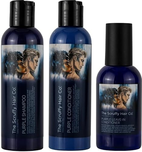 Colour Shield Pro Bundle – 6oz Shampoo, 6oz Conditioner, 4oz Leave-In Conditioner for Wigs, Hair Systems, Toupees, UV Protection, Sulphate-Free, Moisturising, Reduces Shedding, Frizz Control
