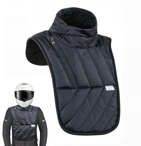 Infreecs Halswärmer Motorrad, Verstellbarer Nackenwärmer Schulterwärmer, Winter Motorrad Schal, Wasserdicht & Winddicht, Winterwarme Essentials für Outdoor Sportarten, Radfahren, Skifahren