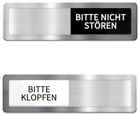 Magnete für Bitte KLOPFEN/Bitte Nicht STÖREN Schilder Schiebeschilder | Bitte Nicht Stören Schild,Türschild Bitte Nicht Stören Schieber,Türschilder für Büro Wartezimmer Besprechungsräume Türen