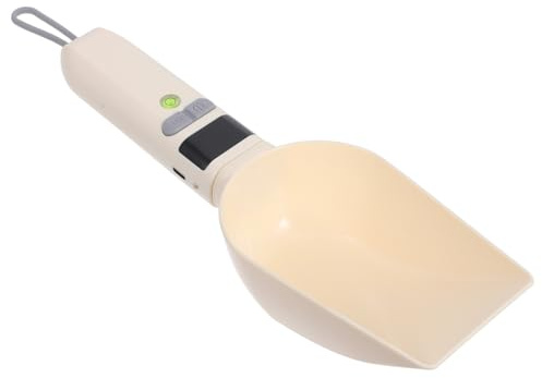BESPORTBLE Cuillère Doseuse Électronique Réglable avec Écran LCD Balance Électronique pour Aliments pour Chiens et Chats Outil de Mesure Précis pour Gamelles Dosage Numérique Cuisine et