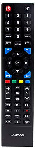Lauson Mando Universal Tv Programable por USB Multimarca, Mando a Distancia con Programación hasta para 4 Dispositivos Distintos simultáneamente, Color Negro