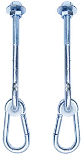 Gartenpirat 2er-Set Schaukelhaken M12 x 250 mm Haken für Schaukel Holz