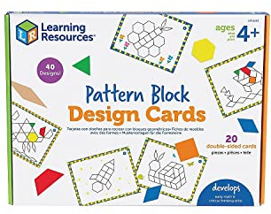 Learning Resources Mustervorlagen für die Formsteine, Farben erkennen, Mint-Spielzeug, ab 4 Jahren