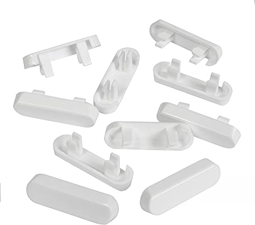 JCP 10 x White Window Drainage Cover Caps Weep Hole Covers for UPVC Windows